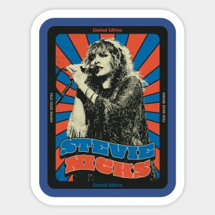 Stevie Nicks Rocks - VINTAGE RETRO STYLE - POPART Sticker